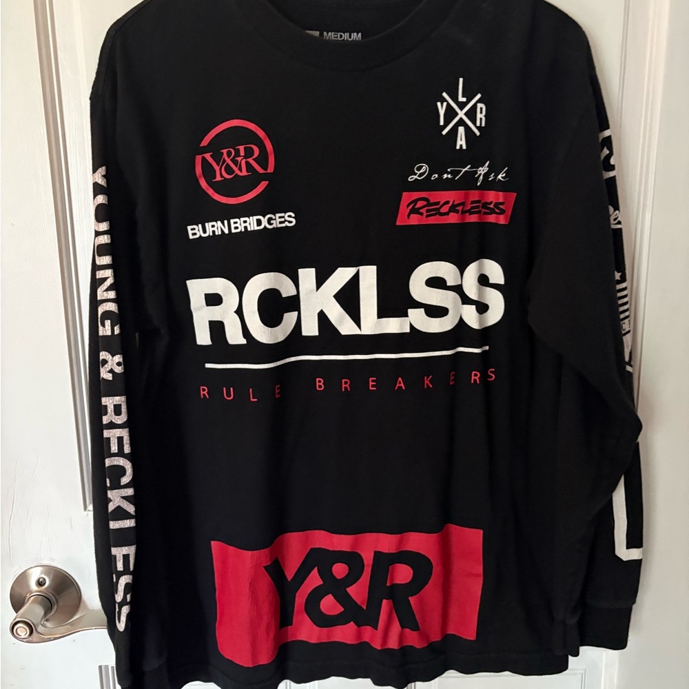 YR Black Cotton Long Sleeve Shirt